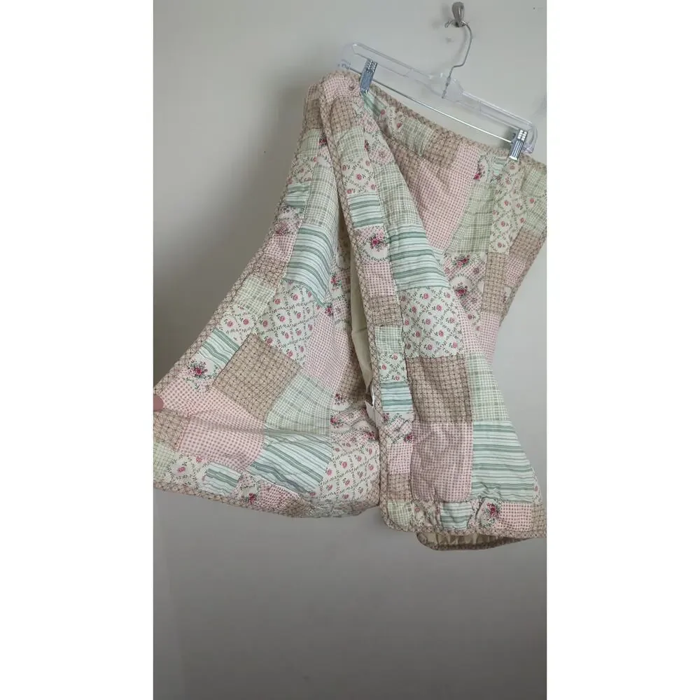 Vintage Patchwork Cottagecore Pillow Shams Shabby Chic Standard 20x26